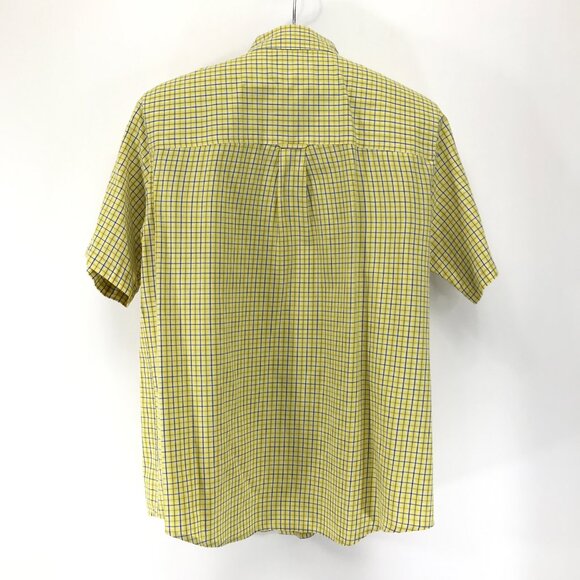 Chaps Easy Care Button Down Shirt Men's Medium Plaid Short Sleeve Woven Casual - Picture 5 of 12